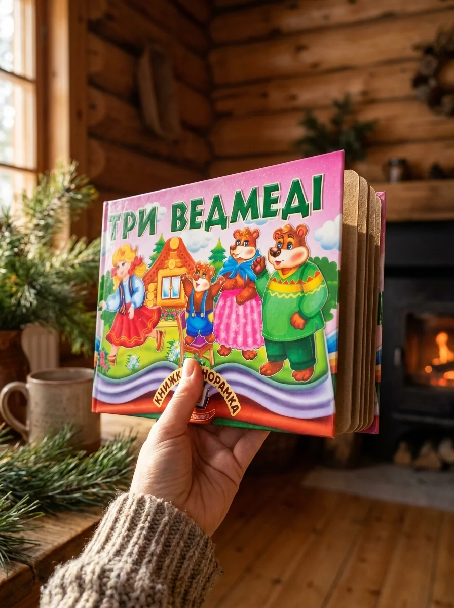 Книжка-панорамка. Три ведмеді, обкладинка