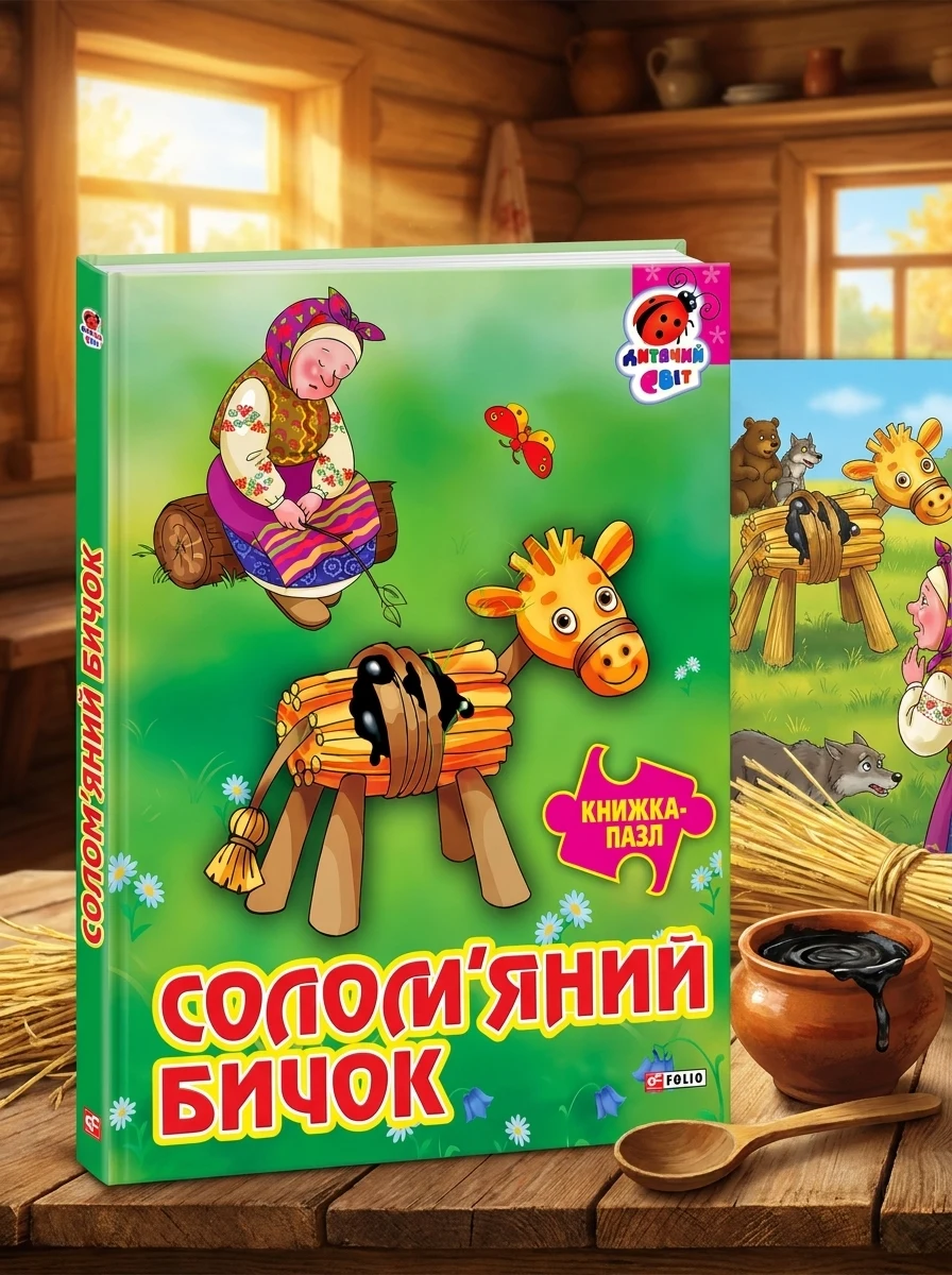 Книжка-пазл. Солом'яний бичок — Г. В. Чаус, фото 2
