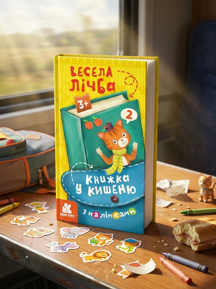 Книжка у кишеню з наліпками. Весела лічба,