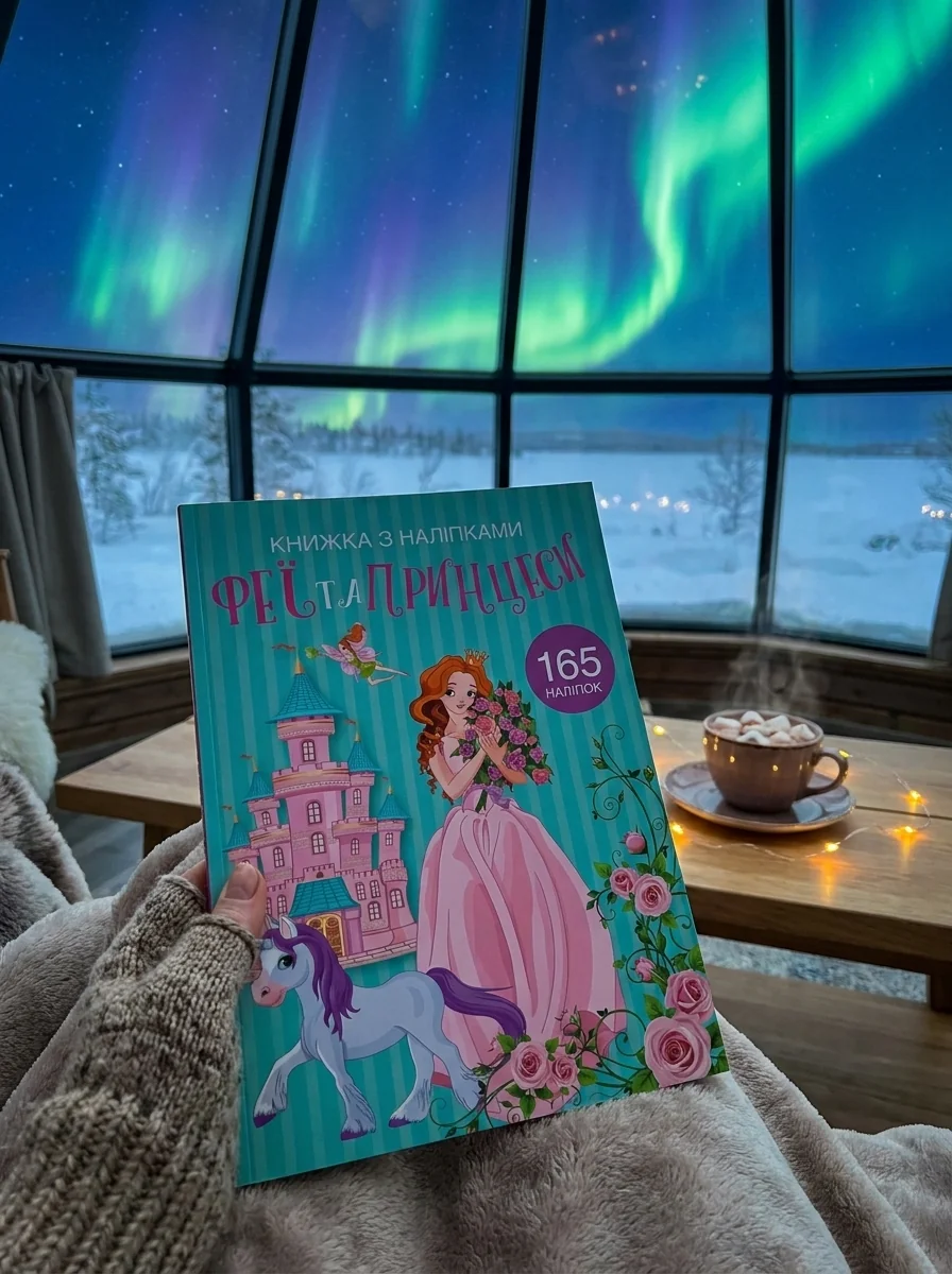 Книжка з наліпками. Феї та принцеси — Дитяча література