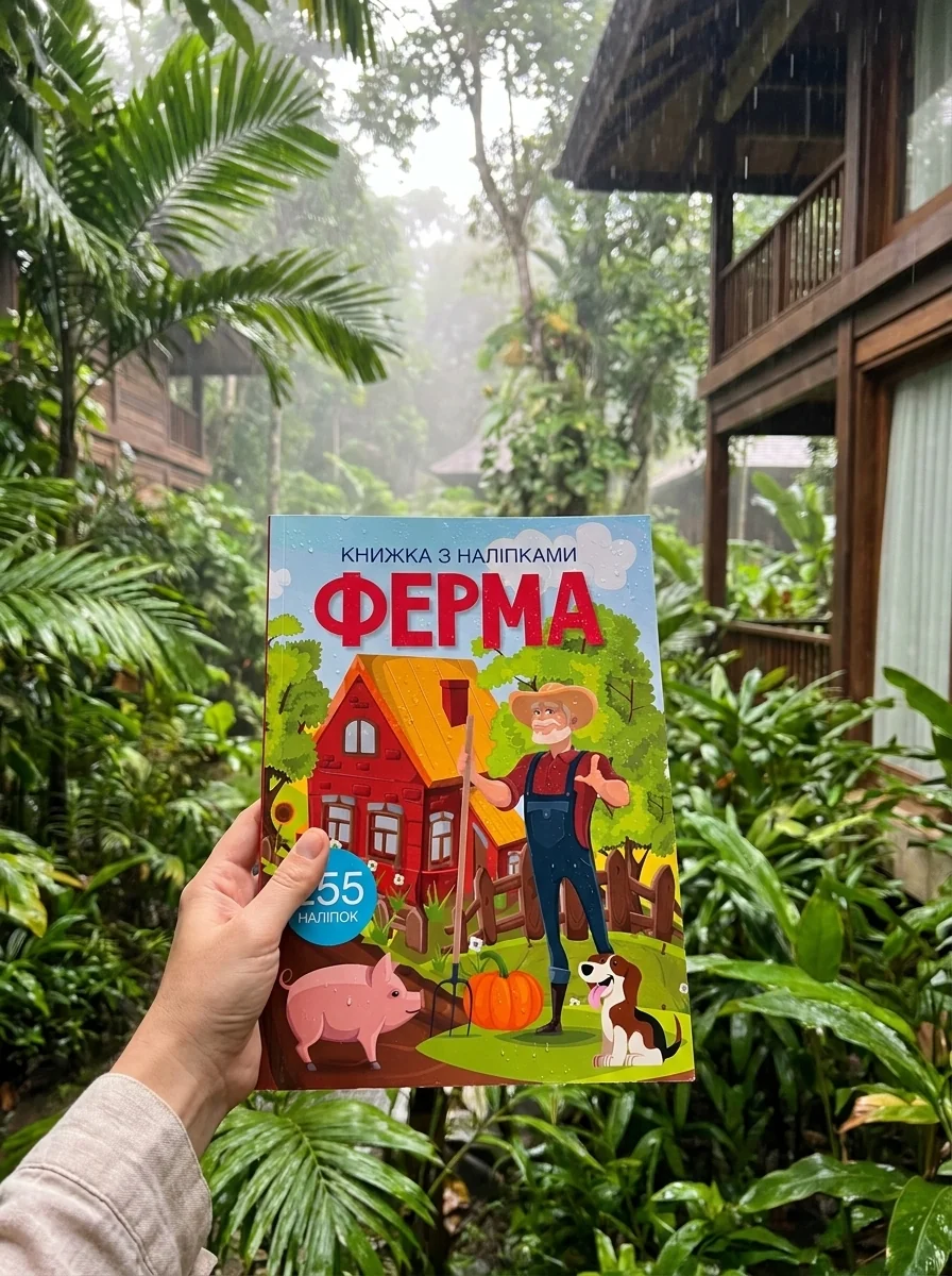 Книжка з наліпками. Ферма — Дитяча література