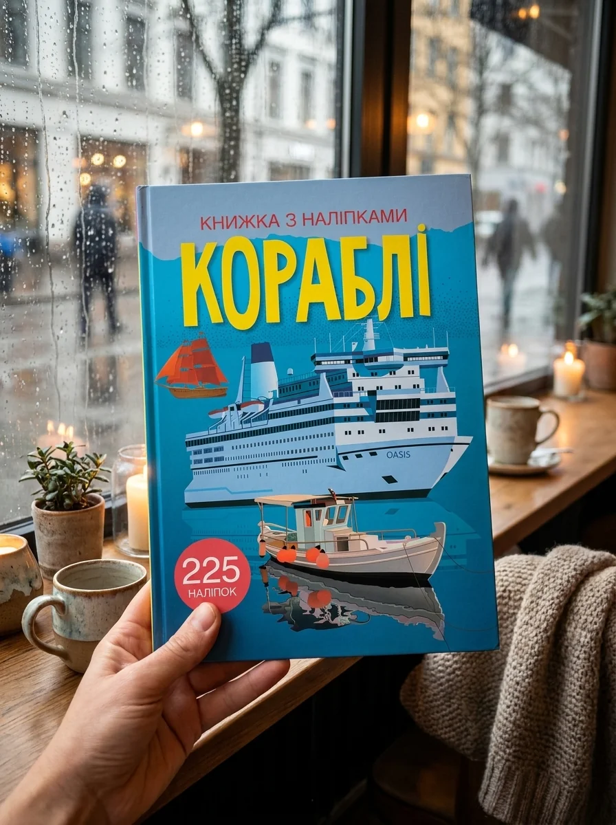 Книжка з наліпками. Кораблі — Дитяча література