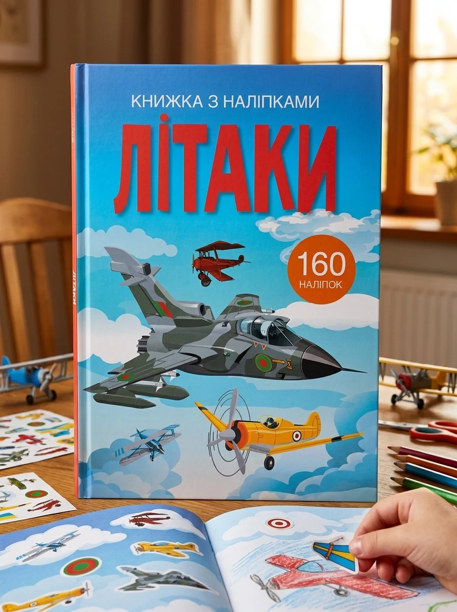 Книжка з наліпками. Літаки — фото 2