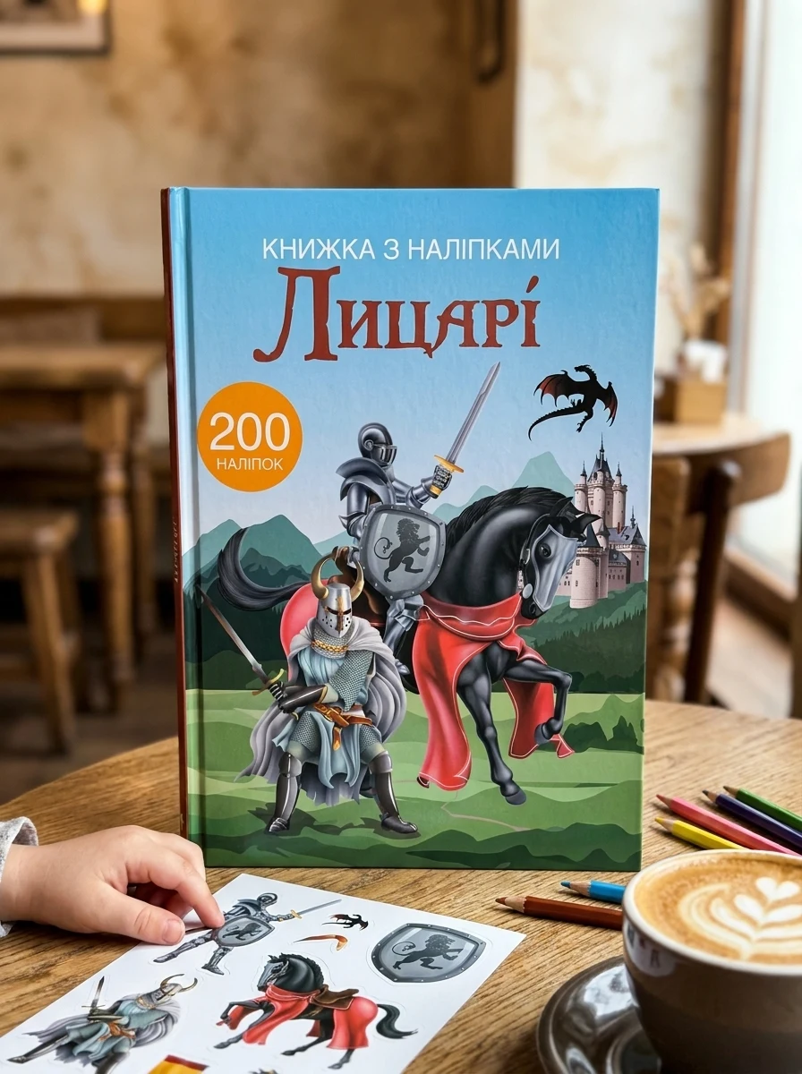 Книжка з наліпками. Лицарі — фото 2