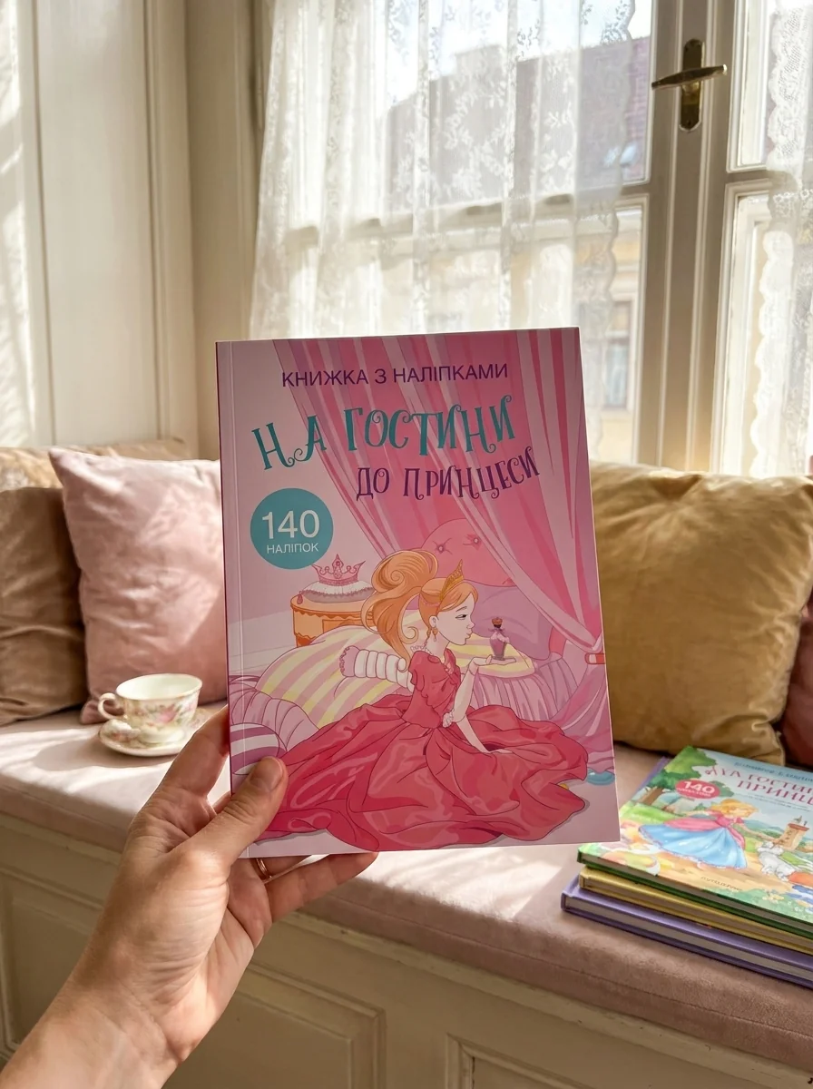 Книжка з наліпками. На гостини до принцеси — Дитяча література