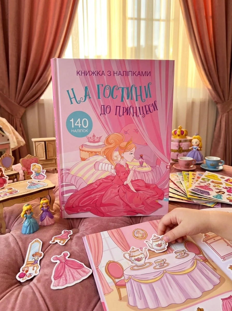Книжка з наліпками. На гостини до принцеси — фото 2