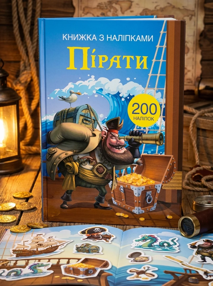 Книжка з наліпками. Пірати, обкладинка