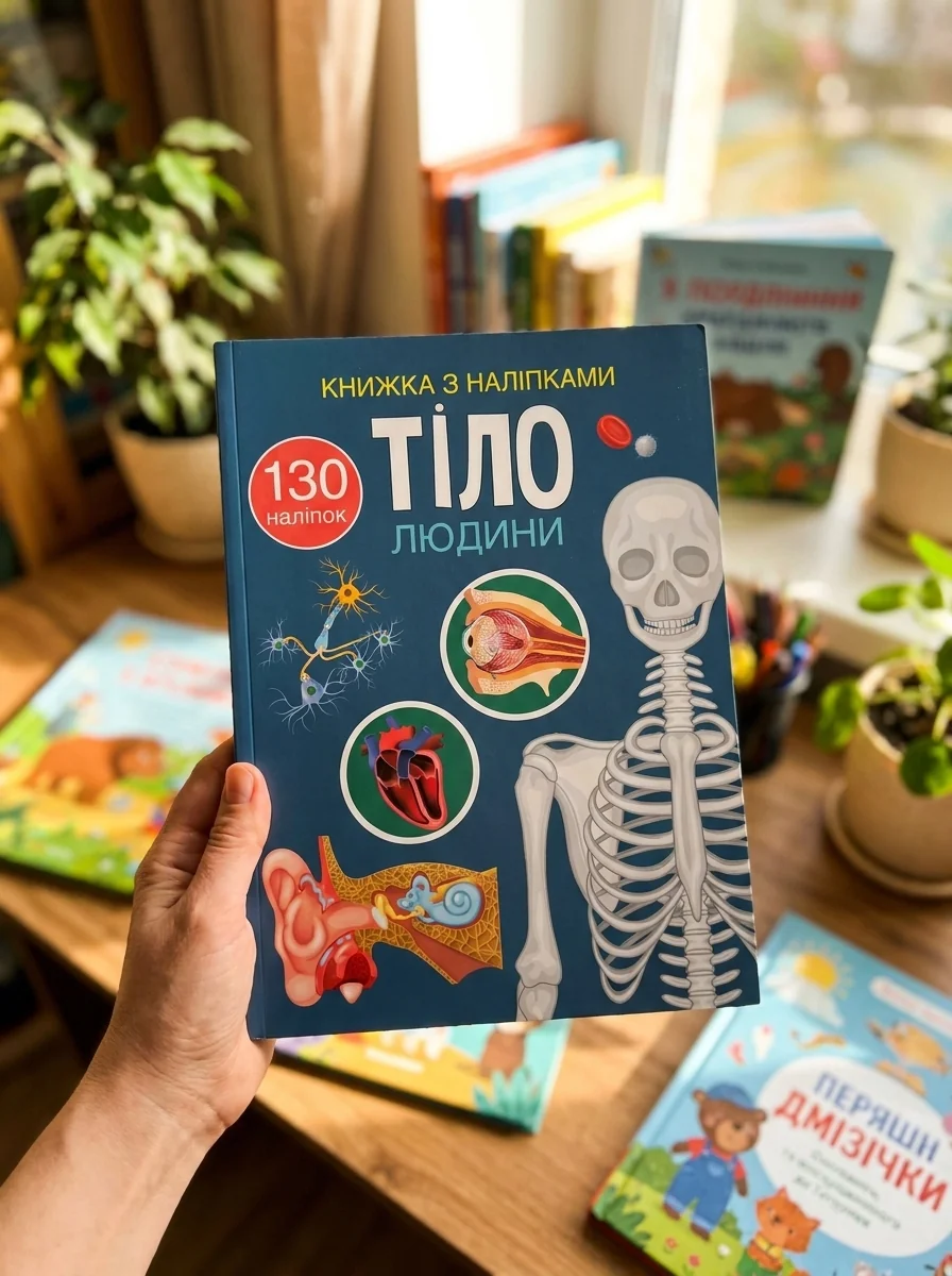 Книжка з наліпками. Тіло людини — Дитяча література