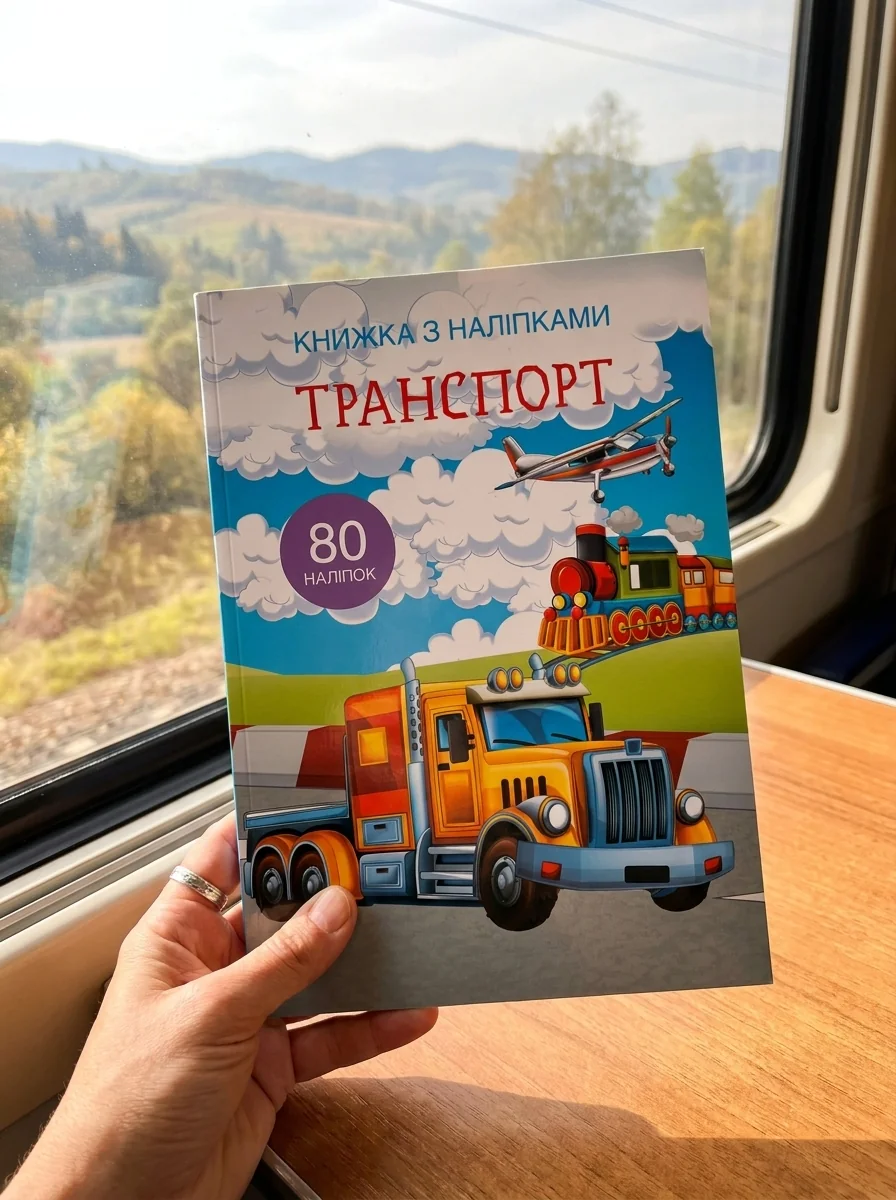 Книжка з наліпками. Транспорт — Дитяча література