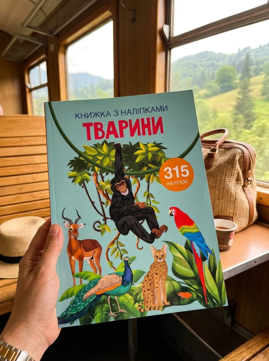 Книжка з наліпками. Тварини — Дитяча література