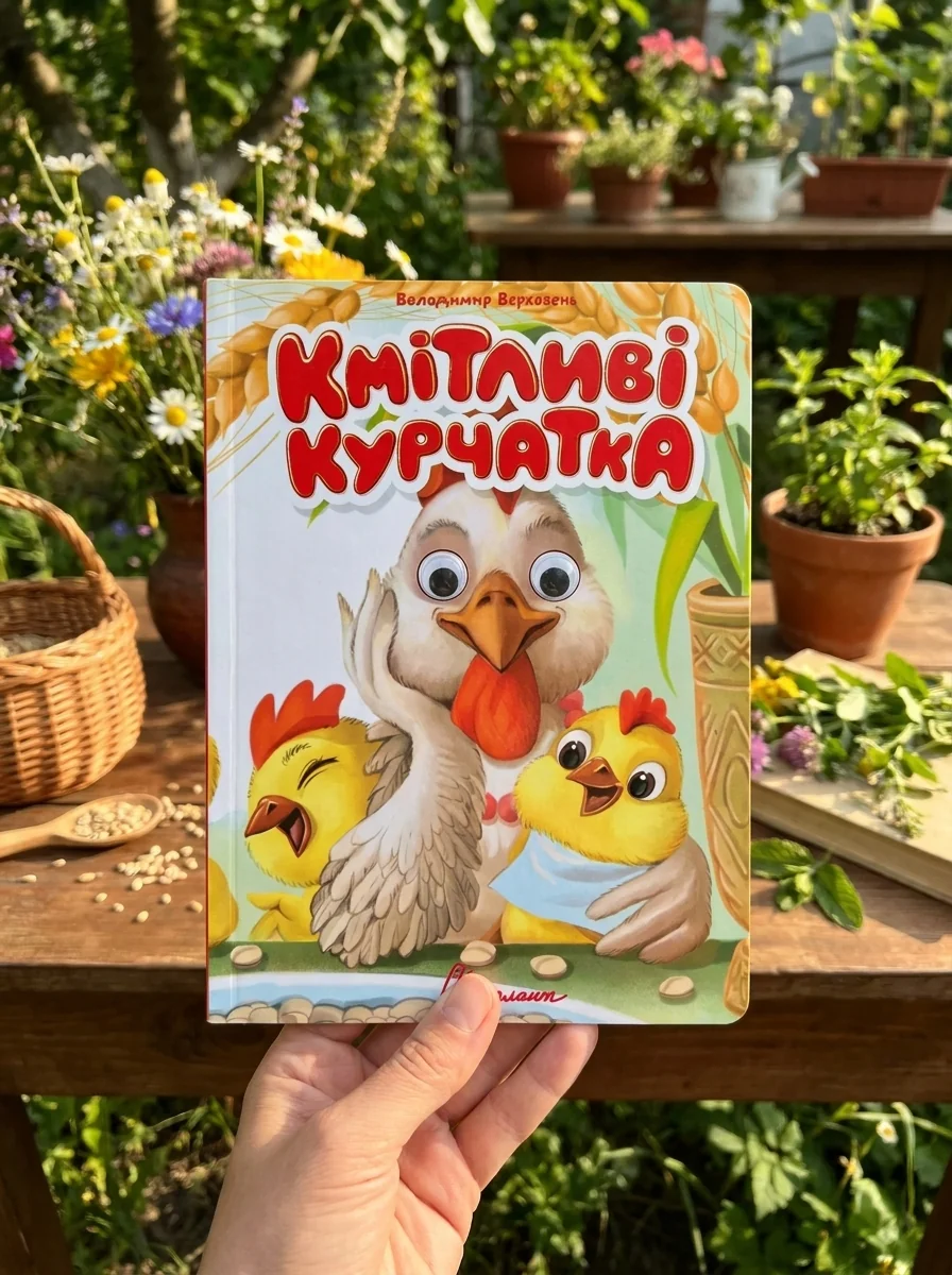 Книжка з оченятами. Кмітливі курчатка — Дитяча література