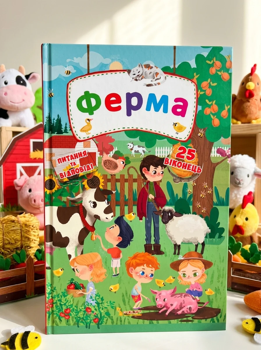Книжка з секретними віконцями. Ферма, обкладинка
