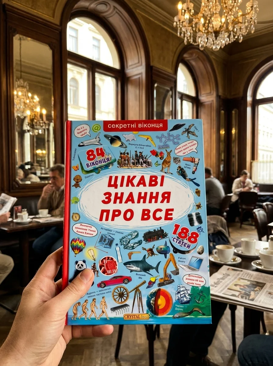 Книжка з секретними віконцями. Цікаві знання про усе, обкладинка