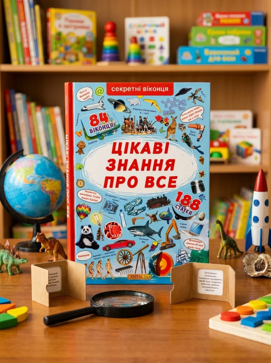 Книжка з секретними віконцями. Цікаві знання про усе, фото 2