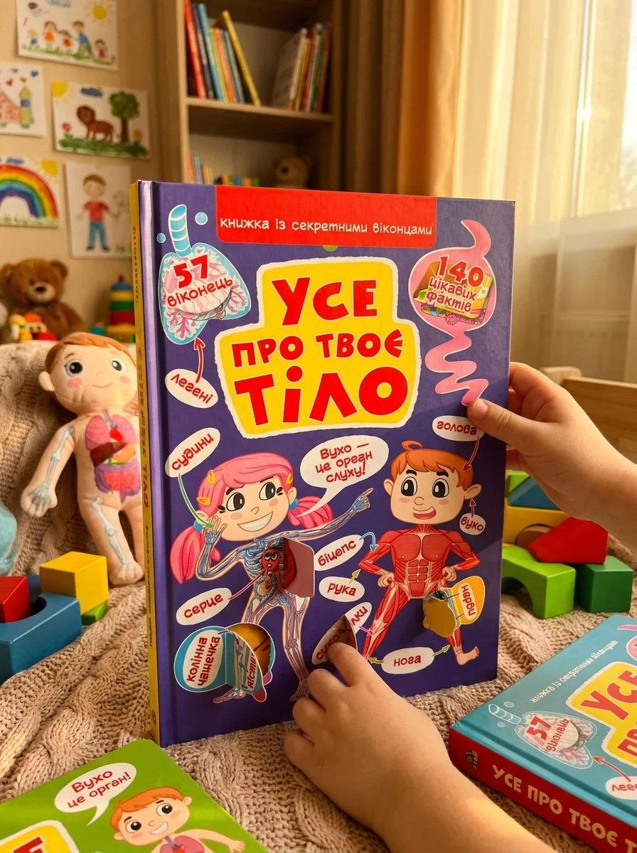 Книжка з секретними віконцями. Все про твоє тіло