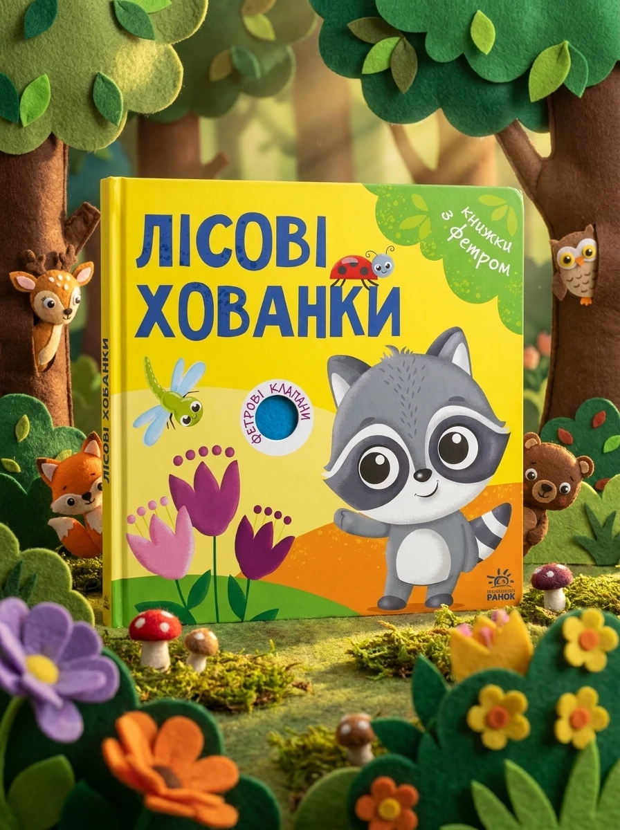 Книжки з фетровими клапанами. Лісові хованки