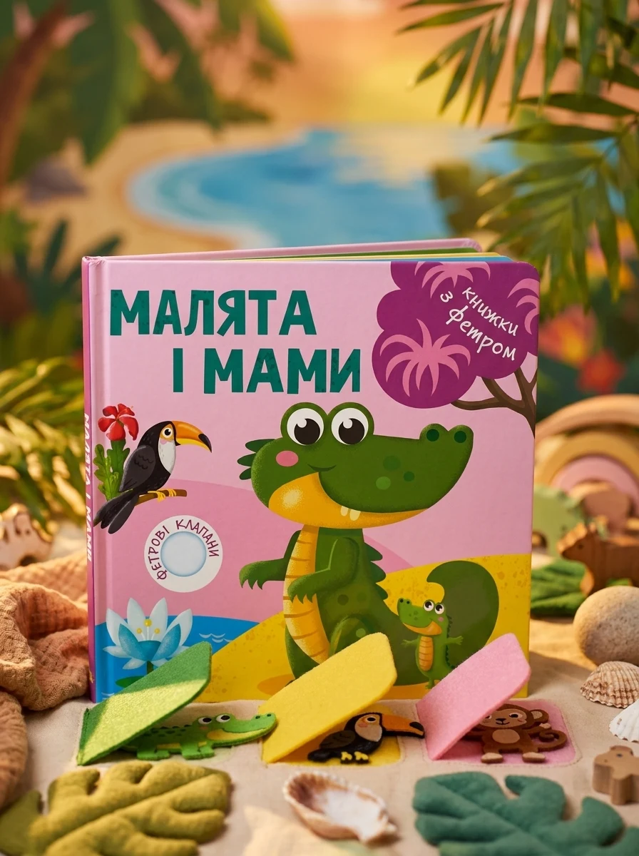 Книжки з фетровими клапанами. Малята і мами