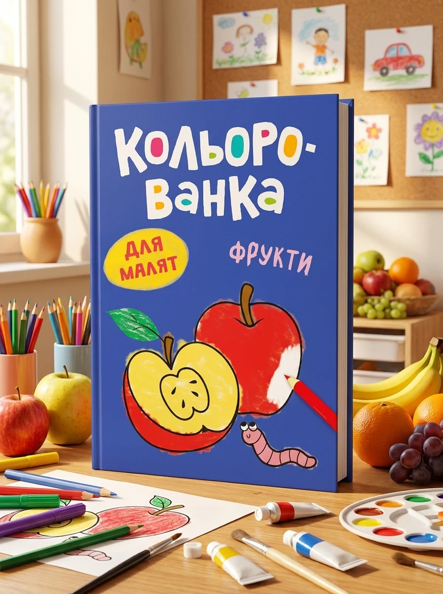 Кольорованка. Фрукти — Дитяча література