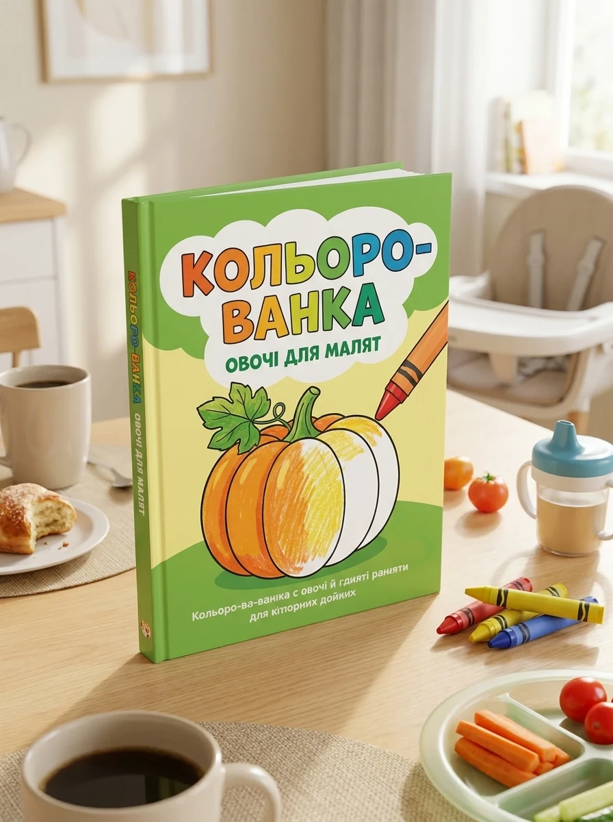 Кольорованка. Овочі — Дитяча література