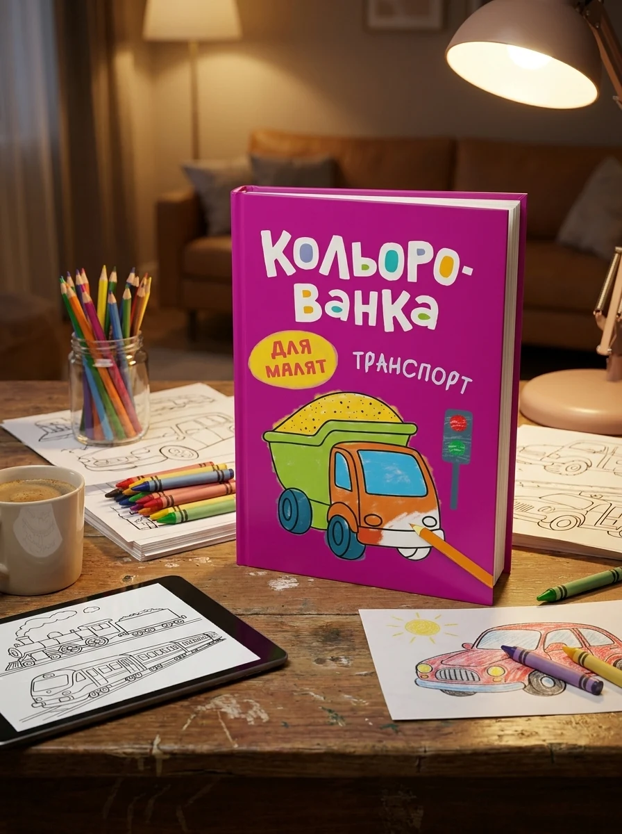 Кольорованка. Транспорт — Комікси та манґи