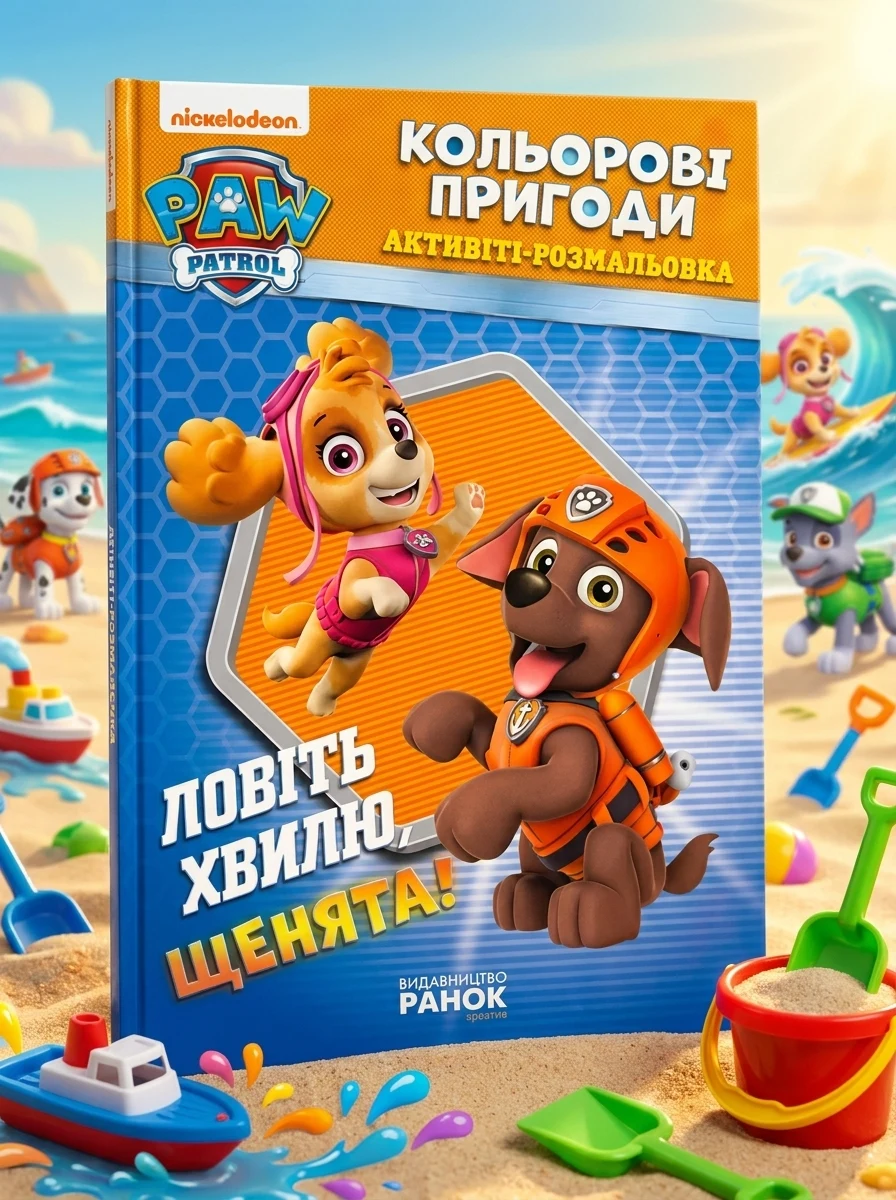 Кольорові пригоди. Ловіть хвилю щенята!, — Дитяча література