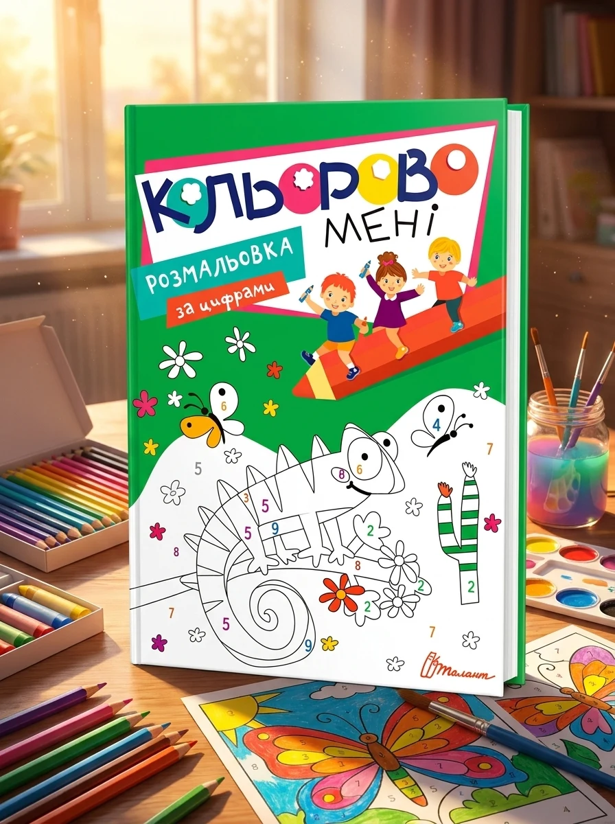 Кольорово мені. Розмальовка за цифрами — Книги