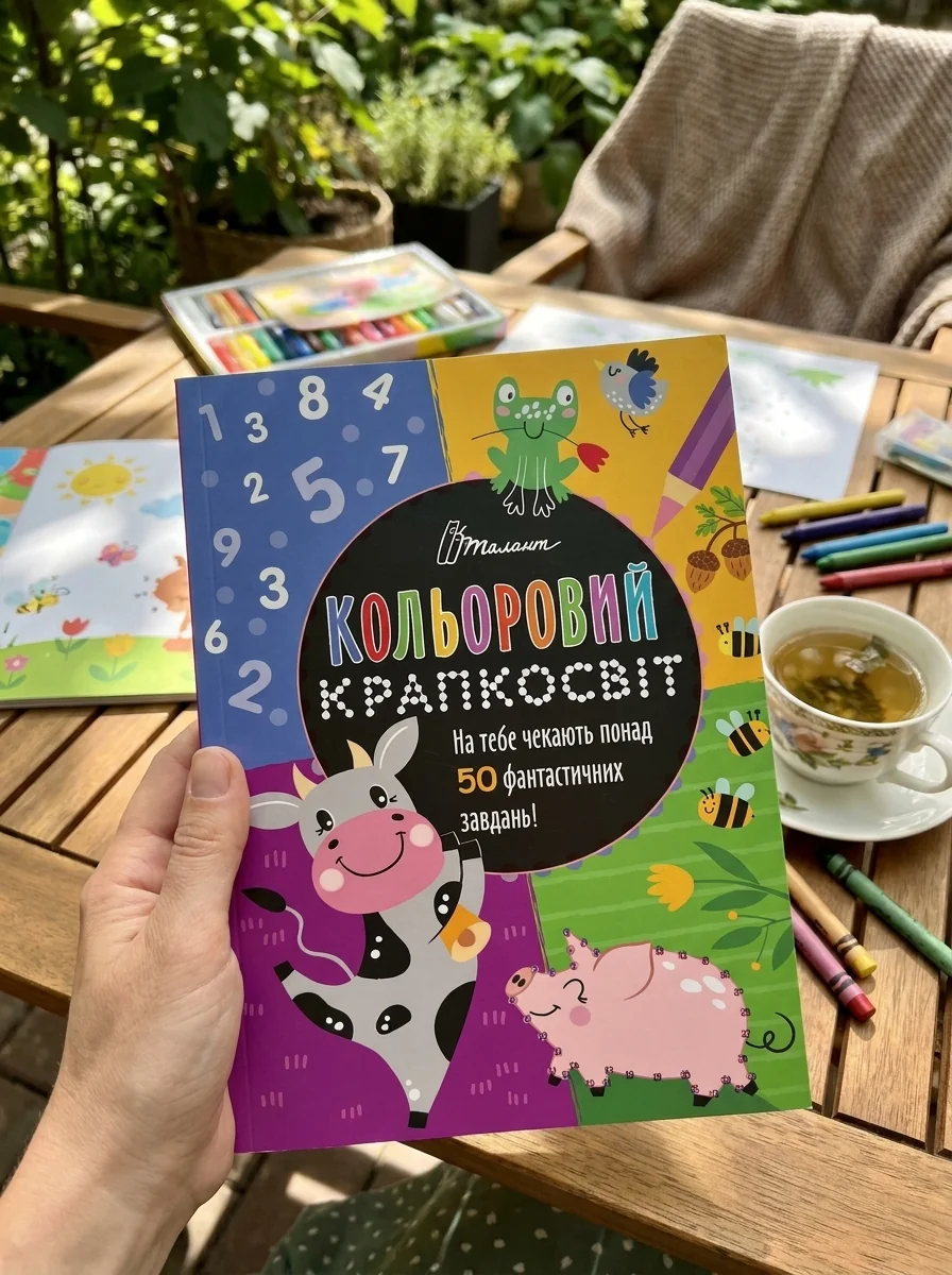 Кольоровий крапкосвіт. Чудова книжка розваг — Книги