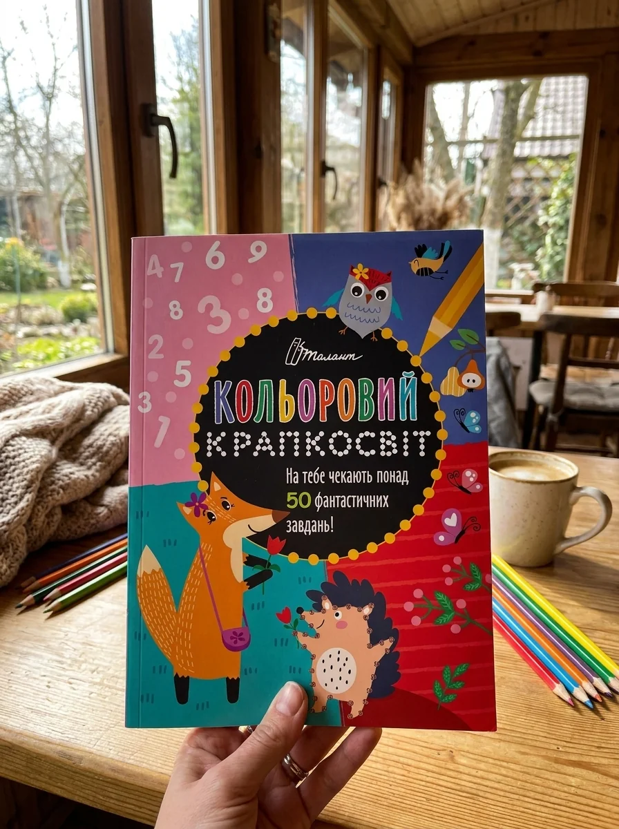 Кольоровий крапкосвіт. Дивовижна книжка розваг — фото 2