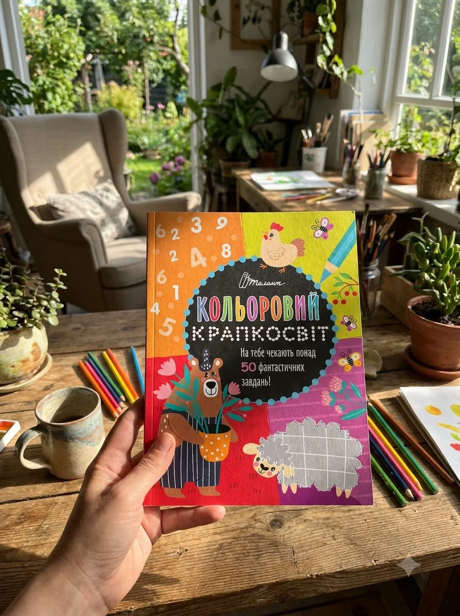 Кольоровий крапкосвіт. Неймовірна книжка розваг — Книги