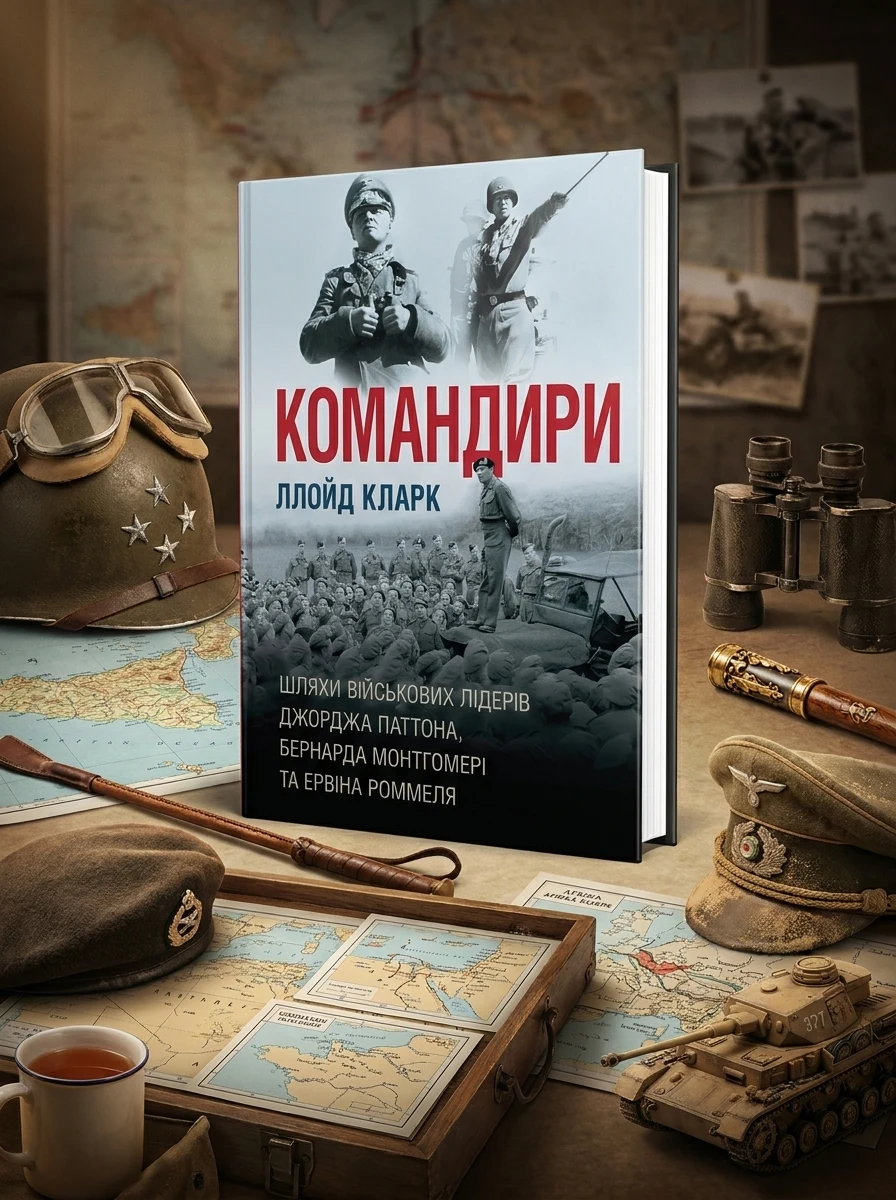 Командири. Шляхи військових лідерів Джорджа Паттона, Бернарда Монтгомері та Ервіна Роммеля — Історія та публіцистика