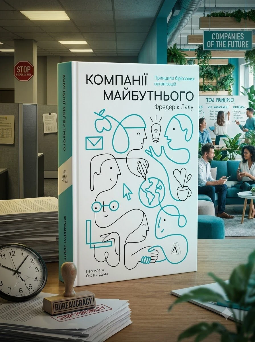 Компанії майбутнього. Принципи бірюзових організацій — Фредерік Лалу, обкладинка