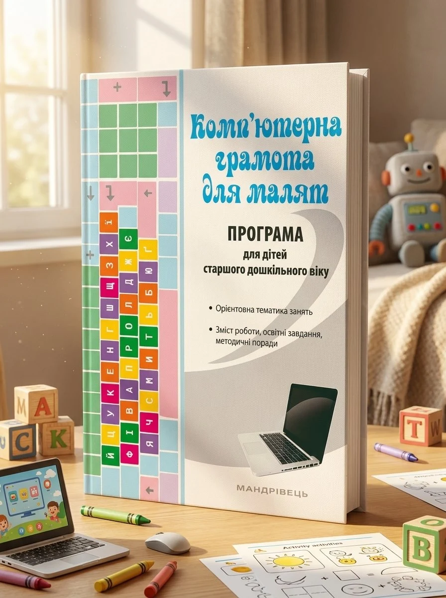 Комп'ютерна грамота для малят. Навчально-методичний посібник — Валентина Семизорова, обкладинка