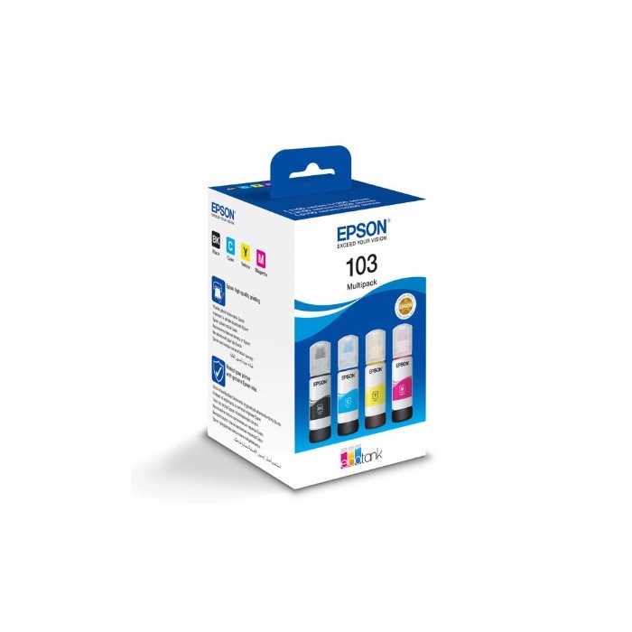 Комплект чорнил Epson 103 4х65мл (C13T00S64A)