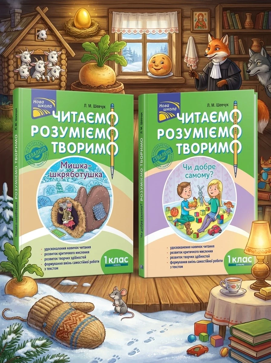 Комплект «Читаємо, розуміємо, творимо. 1 клас» — Шевчук Л. М., обкладинка