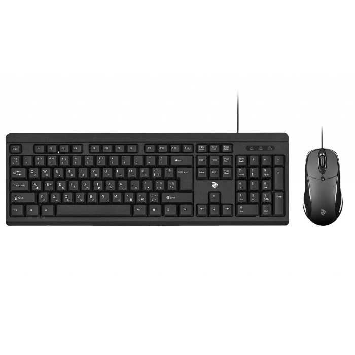 Комплект дротовий клавіатура та миша 2E MK401 USB Black (2E-MK401UB_UA) — фото 2