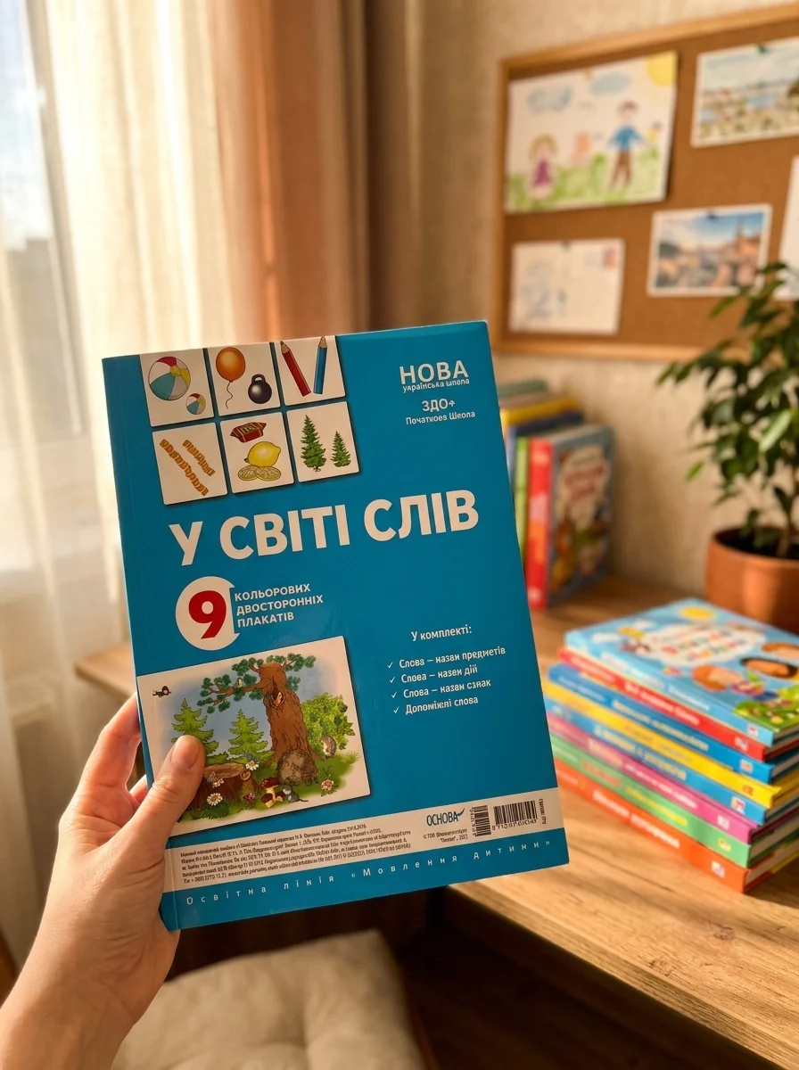 Комплект двосторонніх плакатів. У світі слів — Вивчення мов