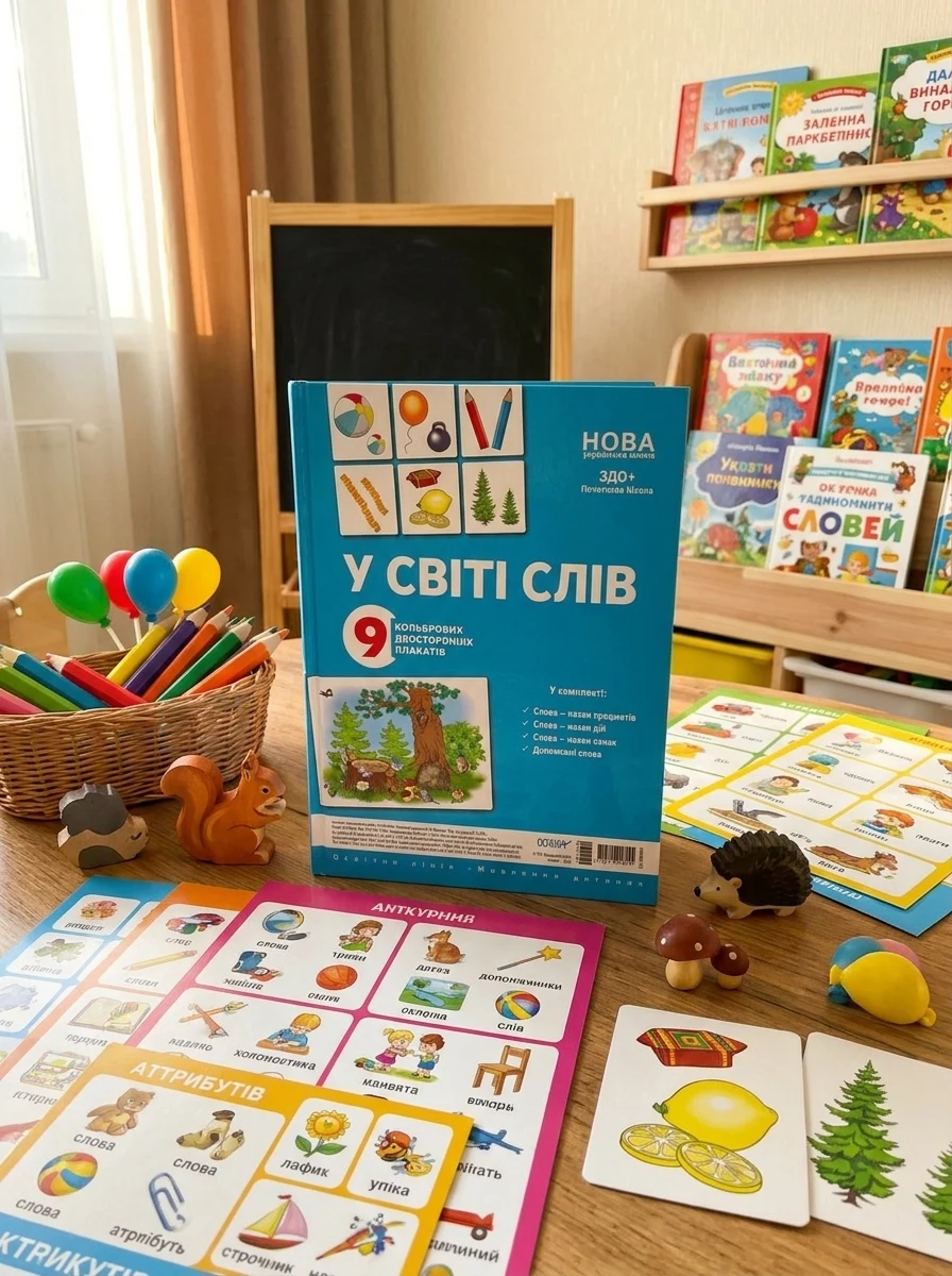 Комплект двосторонніх плакатів. У світі слів — Вивчення мов