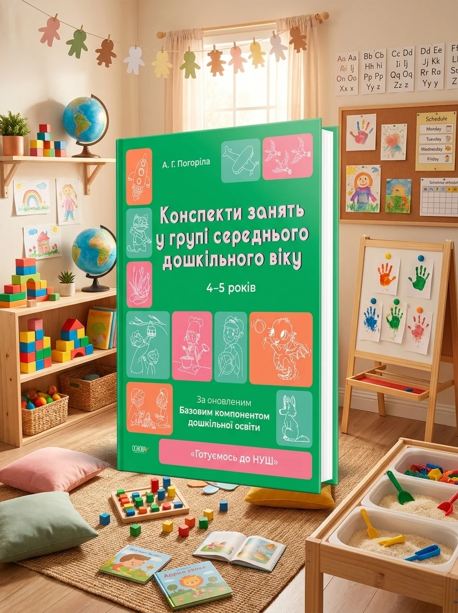 Конспекти занять в групі середнього дошкільного віку. 4-5 років — Наука та психологія