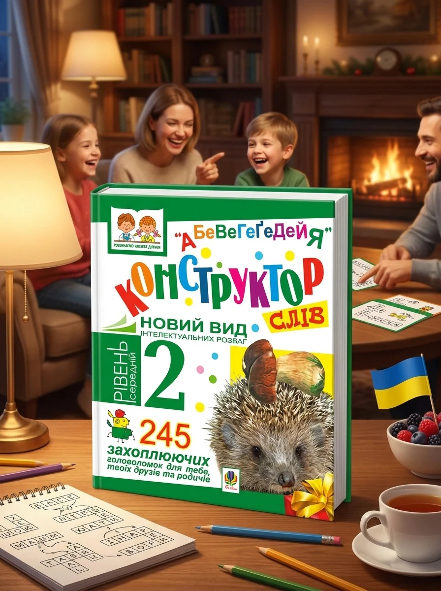 Конструктор слів "АБеВеГеҐеДЕЙЯ". 245 захоплюючих головоломок для тебе, твоїх друзів та родичів. Рівень 2 (середній) — Вивчення мов