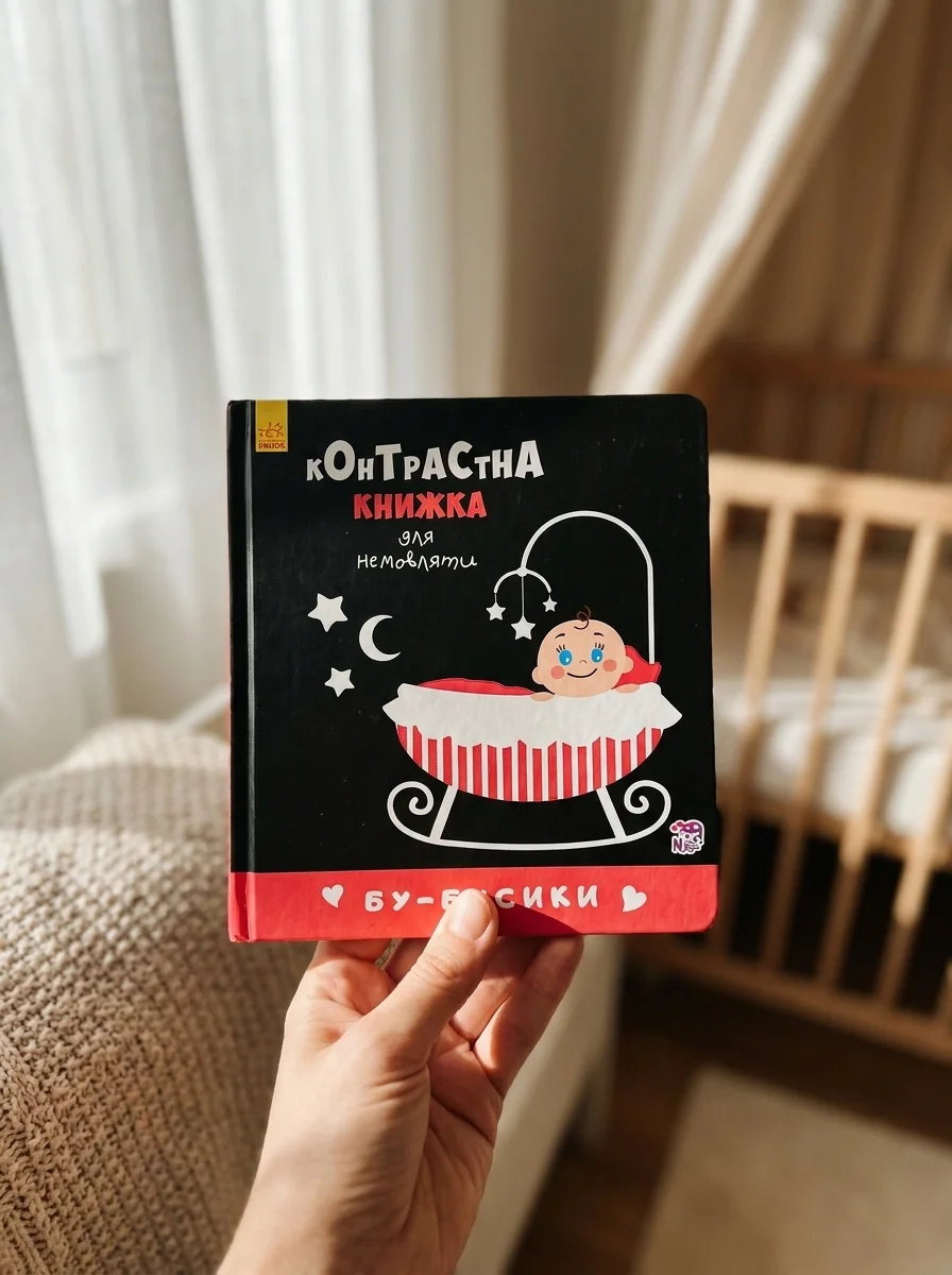Контрастна книжка для немовляти. Бу-бусики — Пізнавальні книги для дітей
