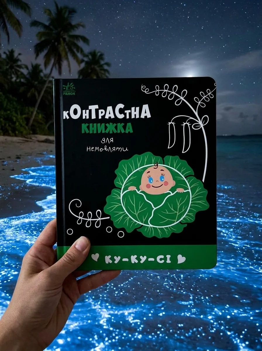 Контрастна книжка для немовляти. Ку-ку-сі — фото 2