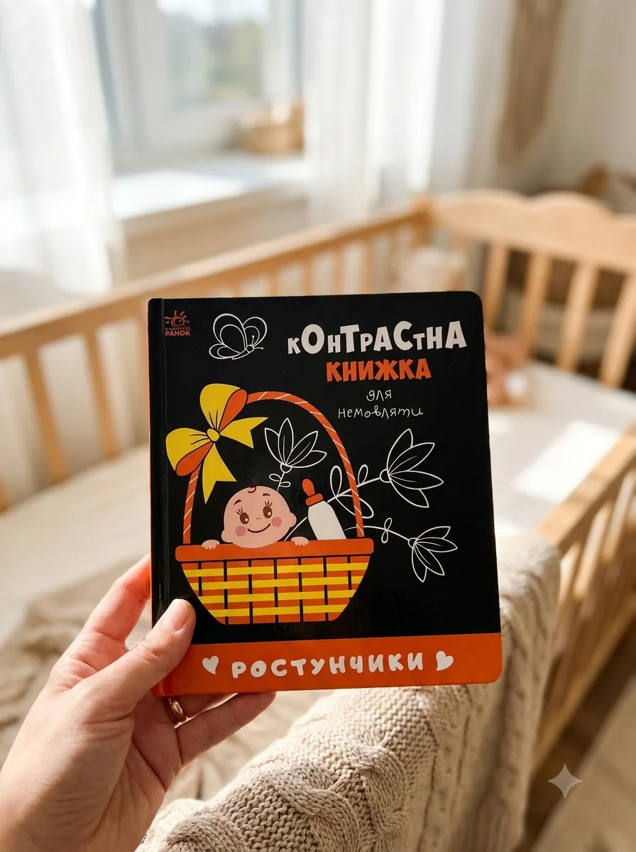 Контрастна книжка для немовляти/Ростунчики Видаництво Ранок А755016У — Дитяча література