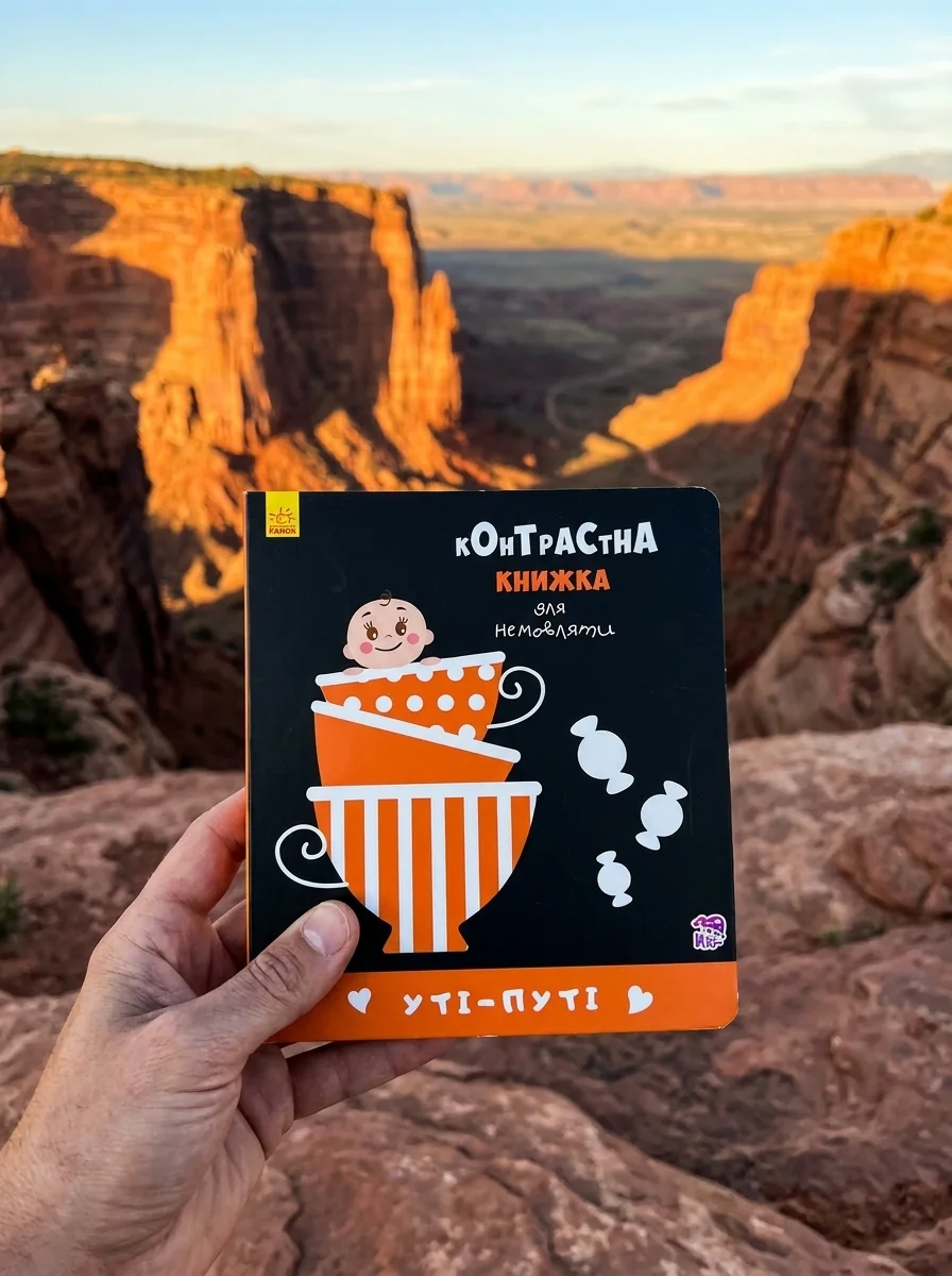 Контрастна книжка для немовляти. Уті-путі — фото 2