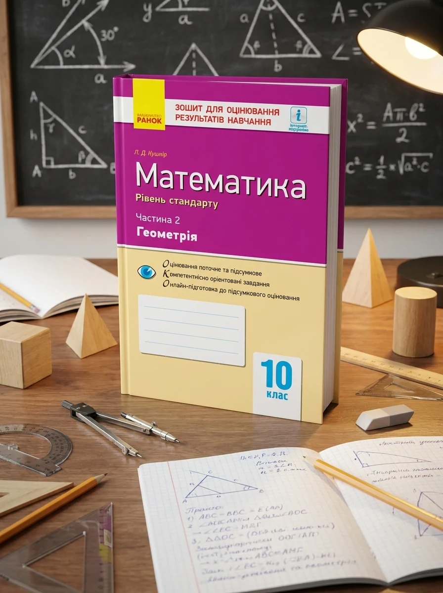 Контроль навчальних досягнень. Математика 10 клас. Частина 2. Геомерія. Рівень стандарту — фото 2
