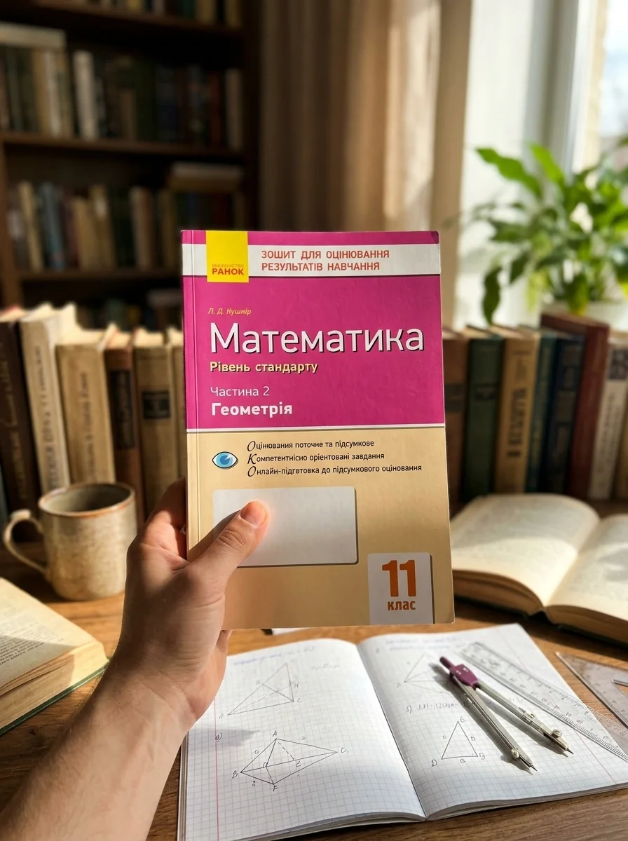Контроль навчальних досягнень. Математика 11 клас. Частина 2. Геомерія. Рівень стандарту — Вивчення мов