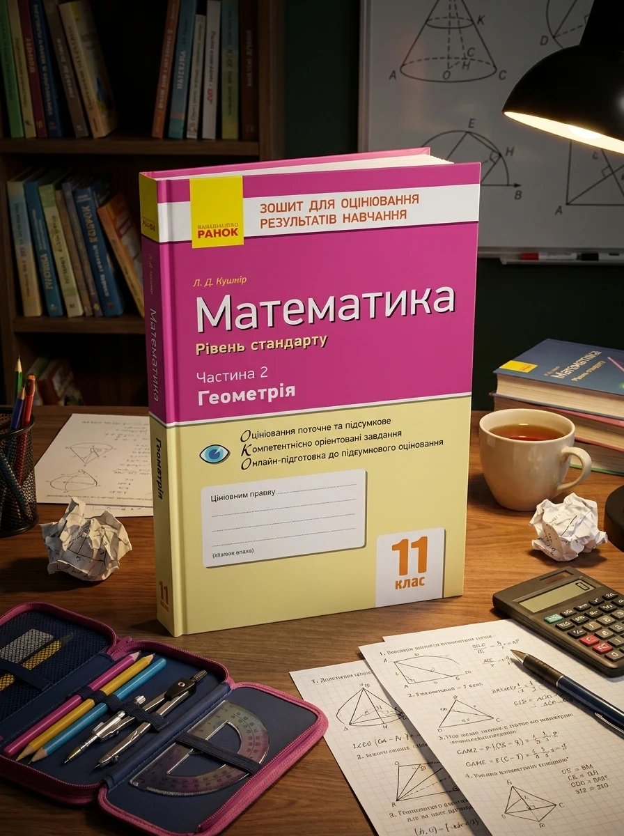 Контроль навчальних досягнень. Математика 11 клас. Частина 2. Геомерія. Рівень стандарту — фото 2
