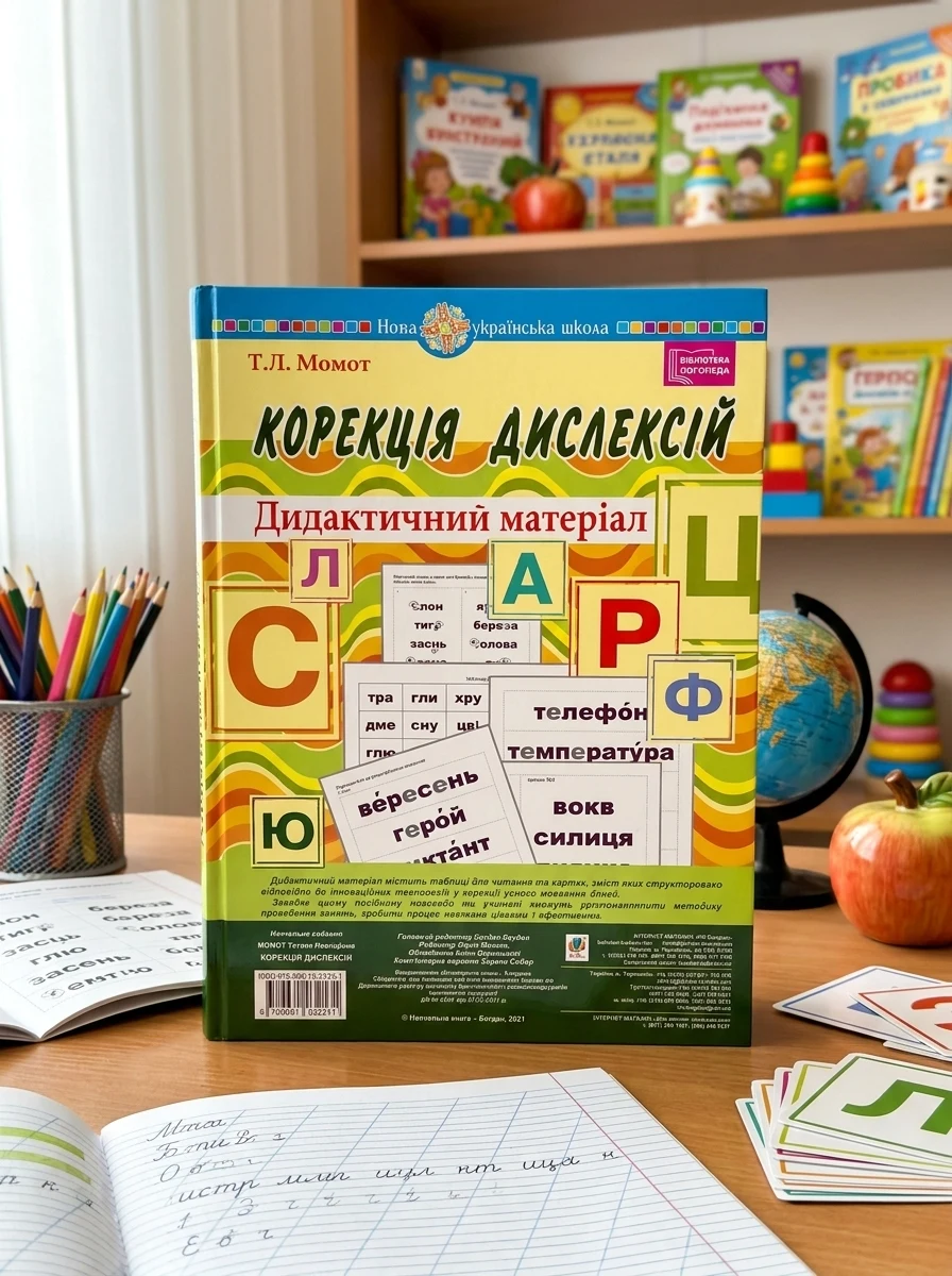 Корекція дислексій. Дидактичний матеріал
