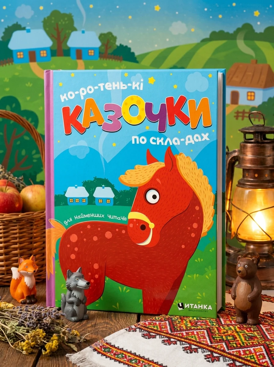 Коротенькі казочки по складах — Дитячі книги