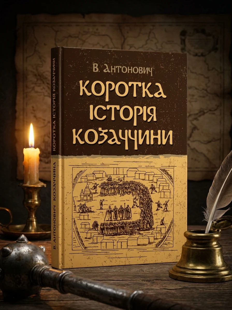 Коротка історія козаччини — Антонович В., обкладинка