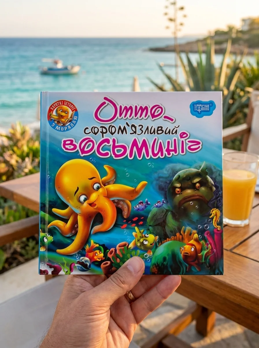 Короткі Історії з мораллю. Отто — соромʼязливий восьминіг — Анастасія Фісіна, обкладинка